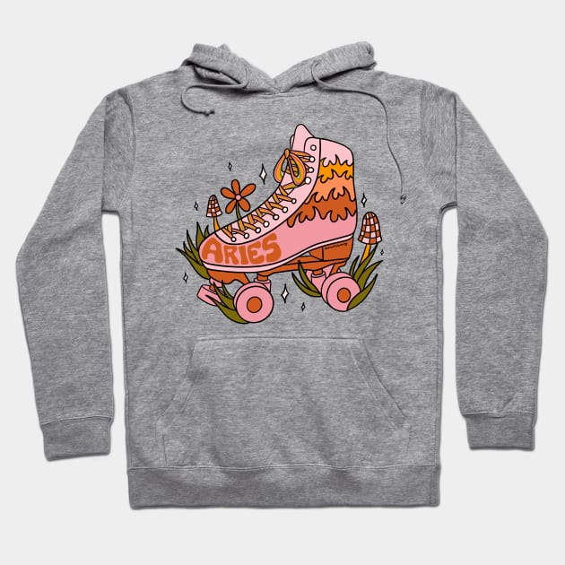 Aries Roller Skate Hoodie by Doodle by Meg